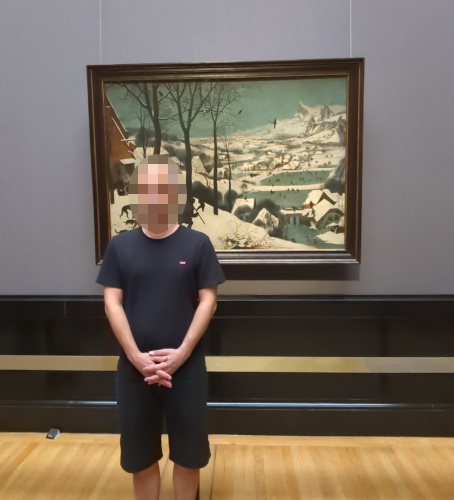 And there I was, in front of that painting 460 years older.